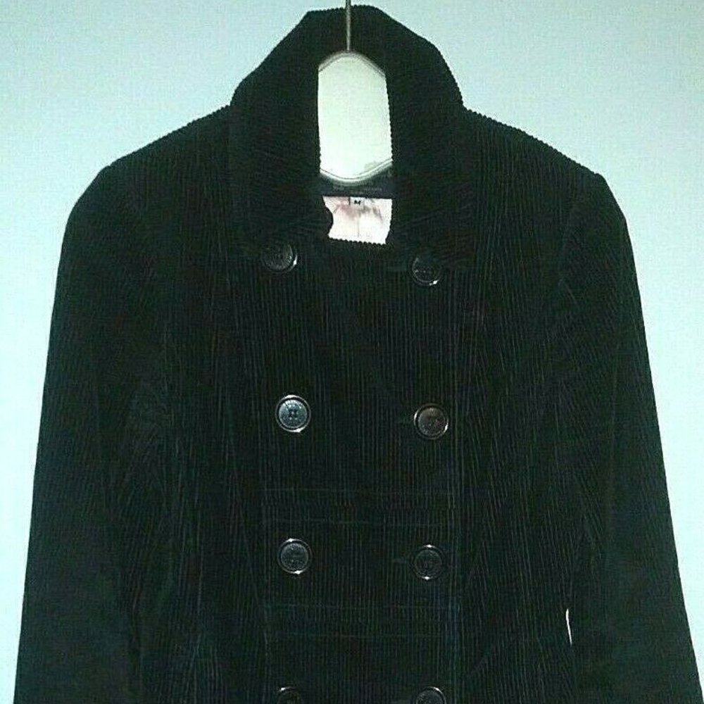 Juicy Couture Jeans Wide Corduroy Black Peacoat M
